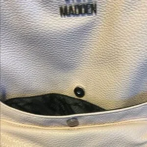 Steve Madden Light Pink Textured Backpack NEW STEVE MADDEN PINK ROSE NYLON,BLACK ACCENT,MINI POUCH  main image 4
